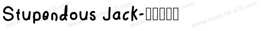 Stupendous Jack字体转换